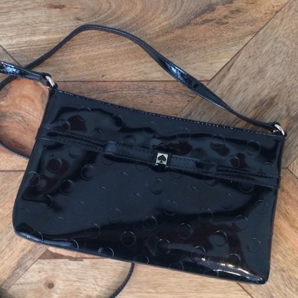 Kate Spade Black "Amy Camellia Street" Small Shoulder Crossbody Bag - Picture 7 of 16